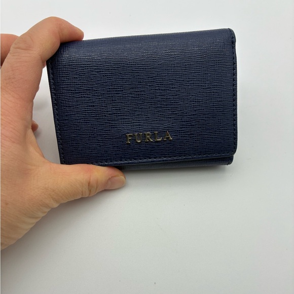Furla Midnight Blue silver wallet